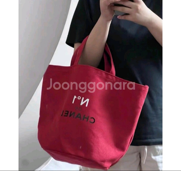 샤넬 고급스런 레드 에코백(생상품)--3