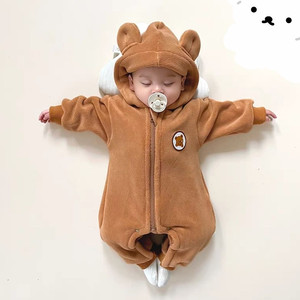 (새상품)아기옷 곰돌이 집업 우주복 73사이즈