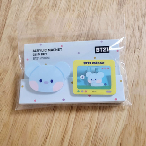[새상품]bts굿즈 BT21 아크릴 마그넷 클립세트
