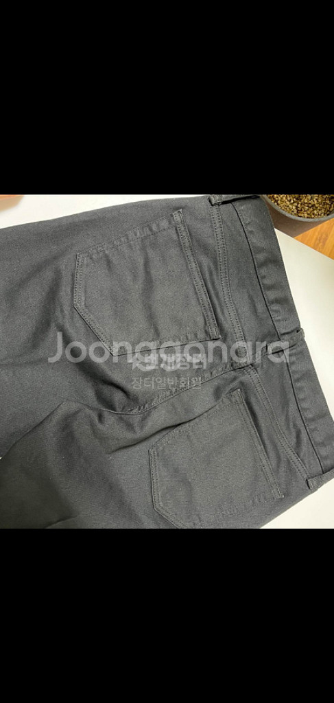 유니클로 셀비지 데님 블랙 (32) 택 없는 새상품--5