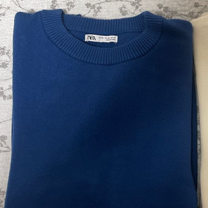 zara 자라 소프트 원단 스웨터 니트 블루 XL