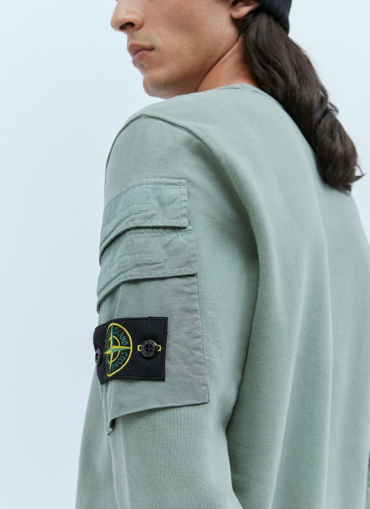 [새제품] 스톤아일랜드 23FW 기모맨투맨 M(100)--1