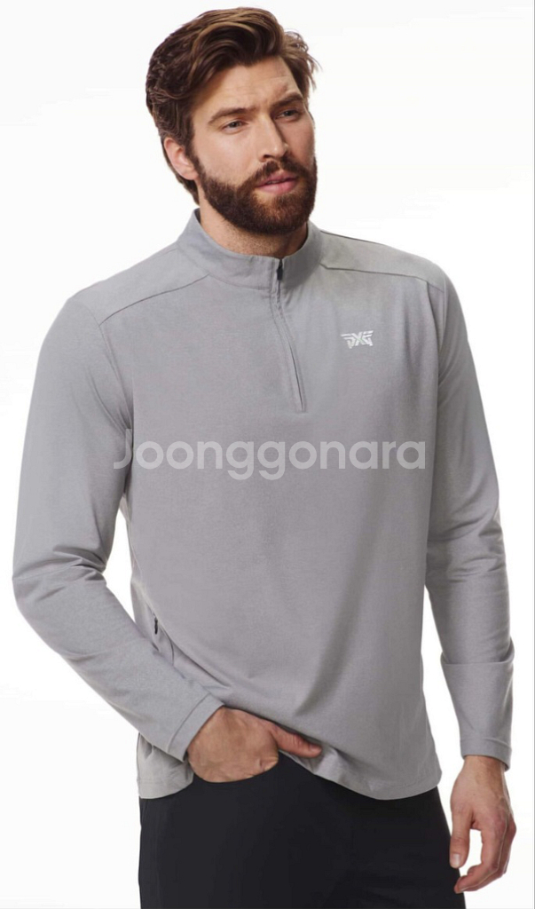 [공홈정품]PXG 1/4 집업 모크넥 긴팔티 2xl--2