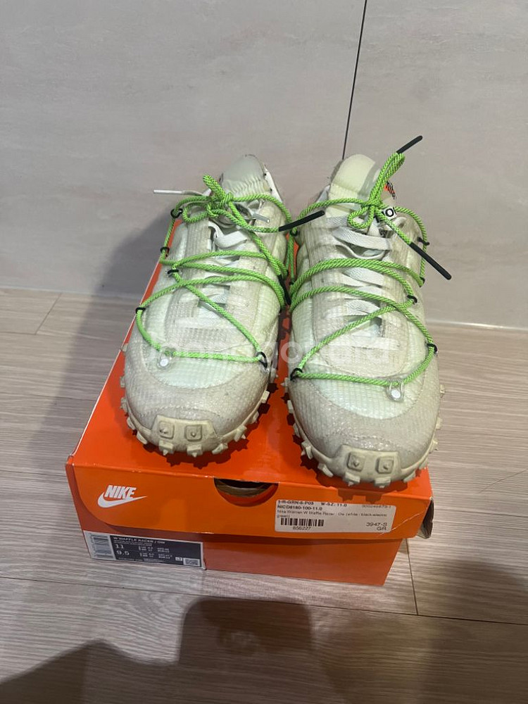 나이키 x 오프화이트 와플 레이서 화이트--1