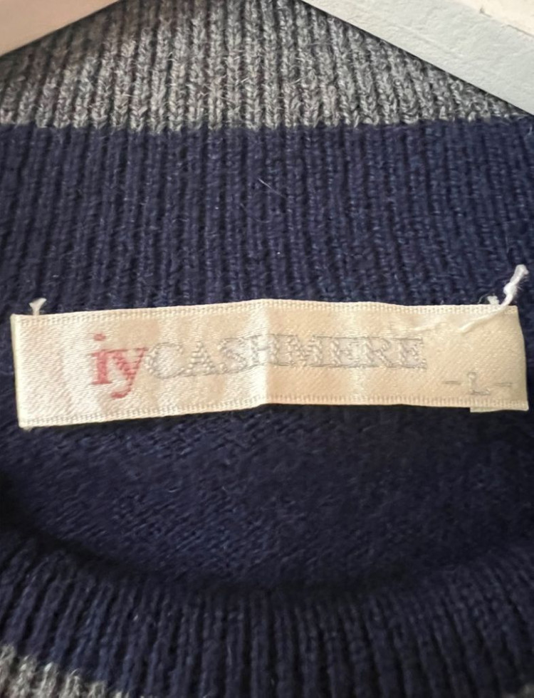 캐시미어 반폴라 니트--3