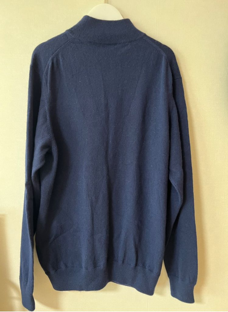 캐시미어 반폴라 니트--2