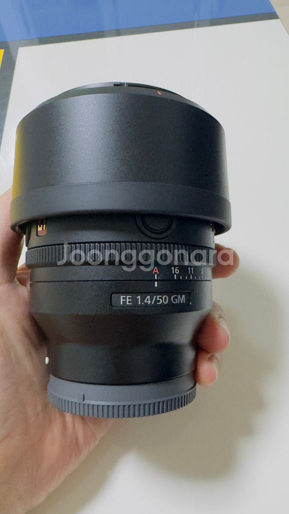소니 50.4 gm 50mm 1.4 렌즈 팝니다(신동품--1