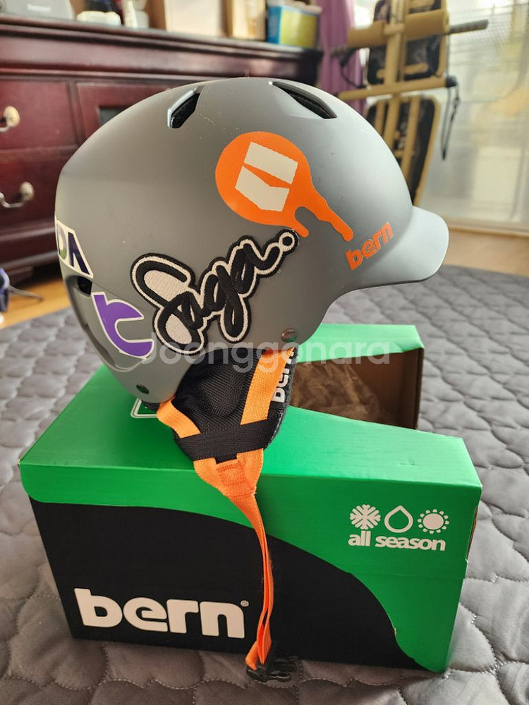 아동 스키 보드 헬멧 bern bandito A급--2