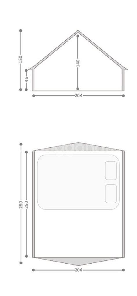 오프위크 코지5.5 면텐트 팝니다--2