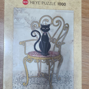 직소퍼즐/헤야/1000P/의자(위) 고양이