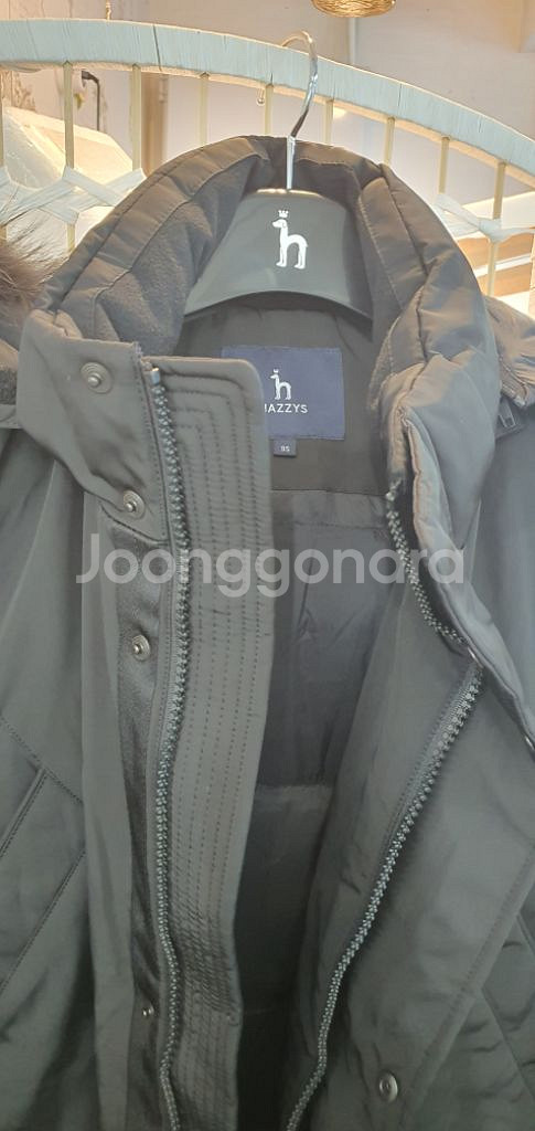 헤지스 롱 구스다운패딩점퍼--1