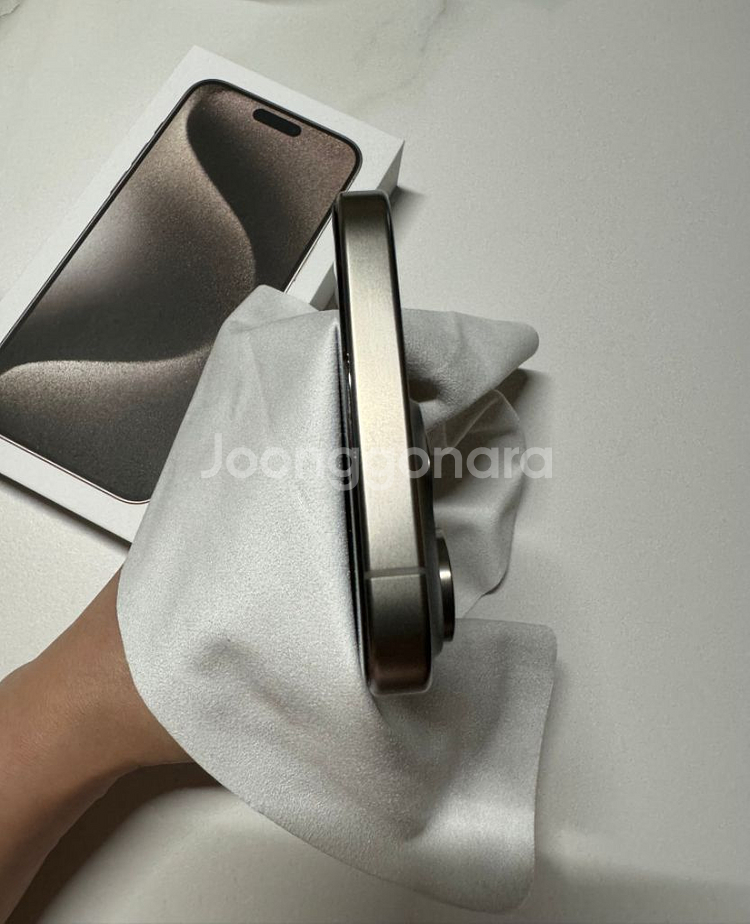 아이폰15프로맥스 512기가 네츄럴티타늄 자급제 새폰급--3