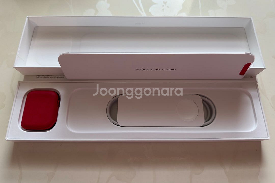애플워치8 레드 45mm M/L GPS 새상품 에케플--4