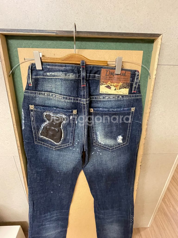 새상품 디스퀘어드 정품 곰돌이버전 청바지--5