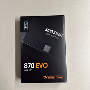 삼성 870evo 4tb mz-7724t0bw 미개봉