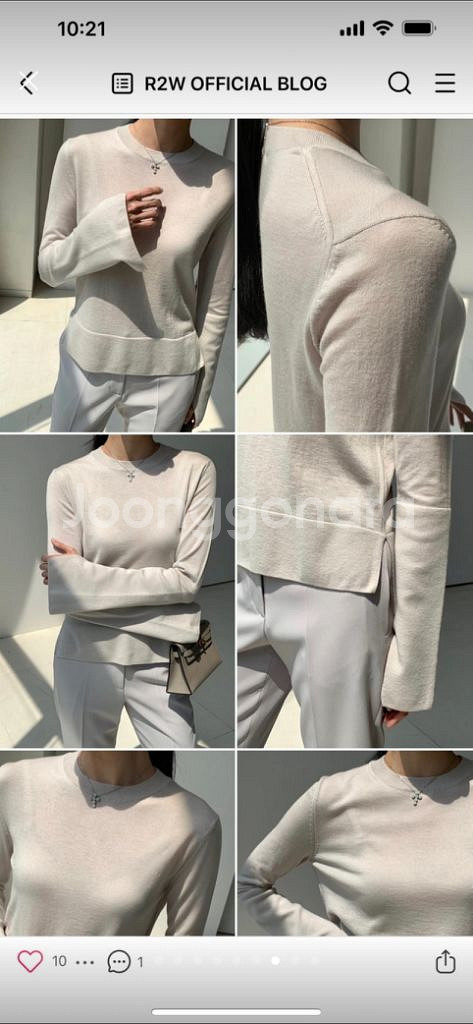 R2W 니트 Annika cuffs knit--2