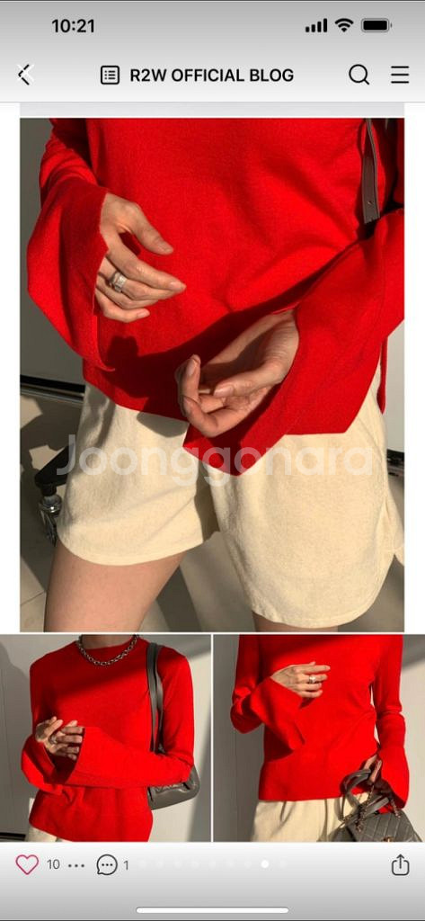 R2W 니트 Annika cuffs knit--3