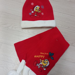 새상품 유아동 겨울모자목도리세트