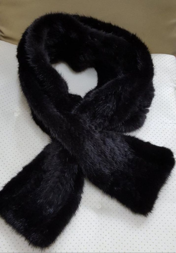 쉬본 바이 진도 밍크목도리--4