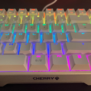 체리 mx board 3.0s RGB 화이트 흑축