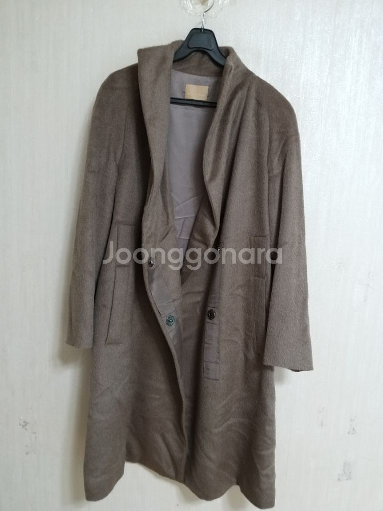 여성 미샤 라마 롱코트 (오버핏95-100)--1