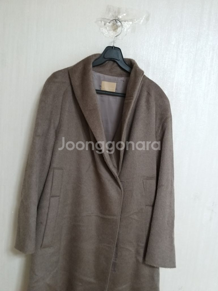 여성 미샤 라마 롱코트 (오버핏95-100)--2