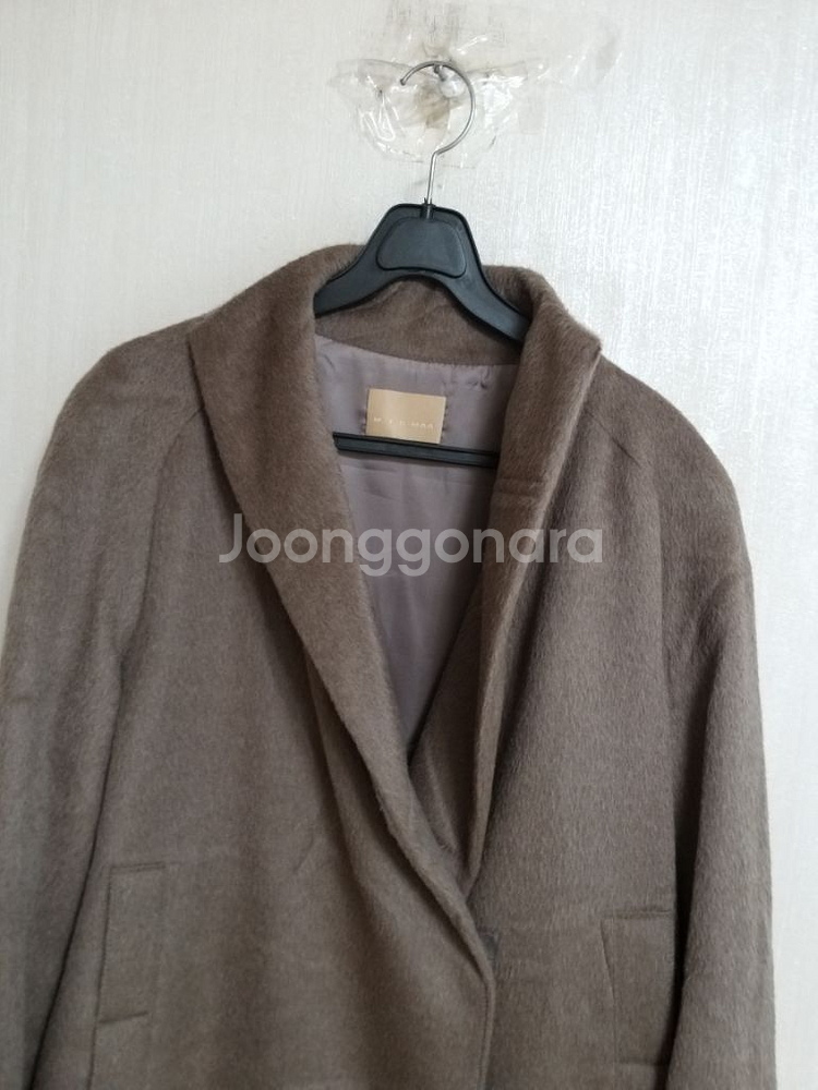 여성 미샤 라마 롱코트 (오버핏95-100)--3