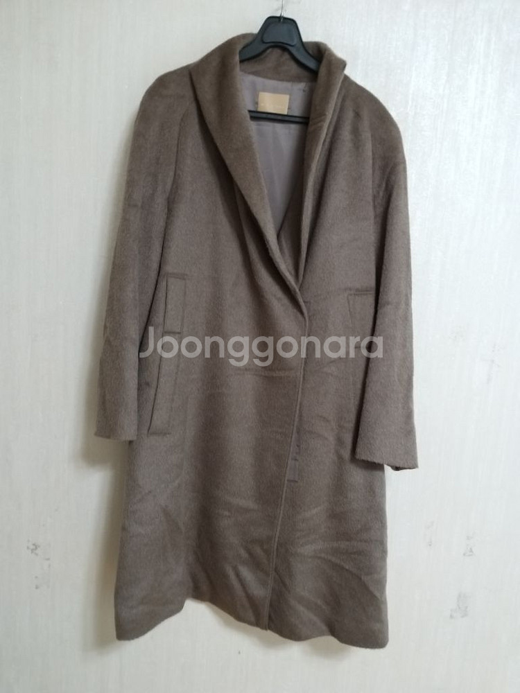 여성 미샤 라마 롱코트 (오버핏95-100)--8