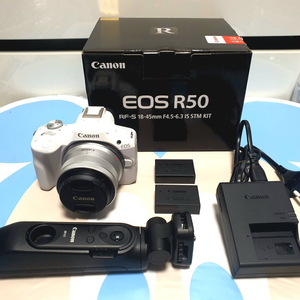 캐논 EOS R50 White + 정품 삼각대그립