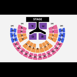 싸이 올나잇 콘서트 스탠딩 1매, 지정석 1매