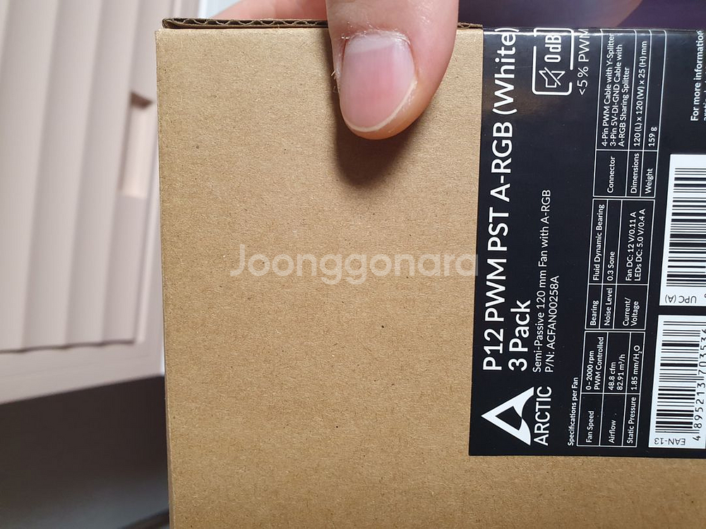 아틱 p12 argb 팬3개 팝니다!--1
