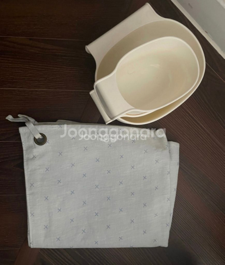 자라홈 아기침대 수납 걸이 + 프린트 디테일 린넨 토일--1