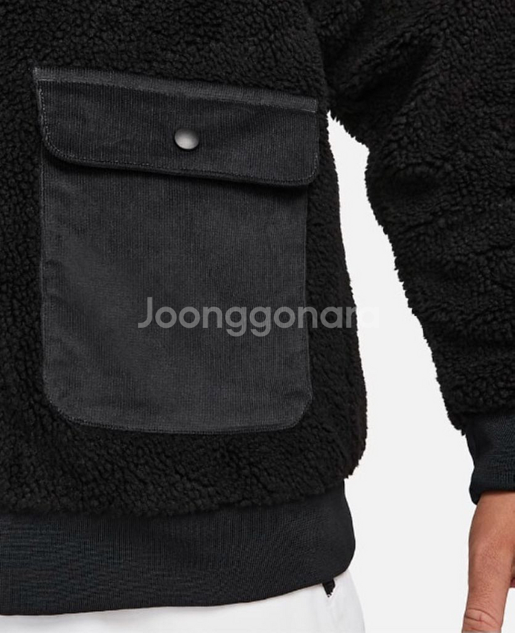M(정품) 나이키 풀집 리버서블 셰르파 재킷--4