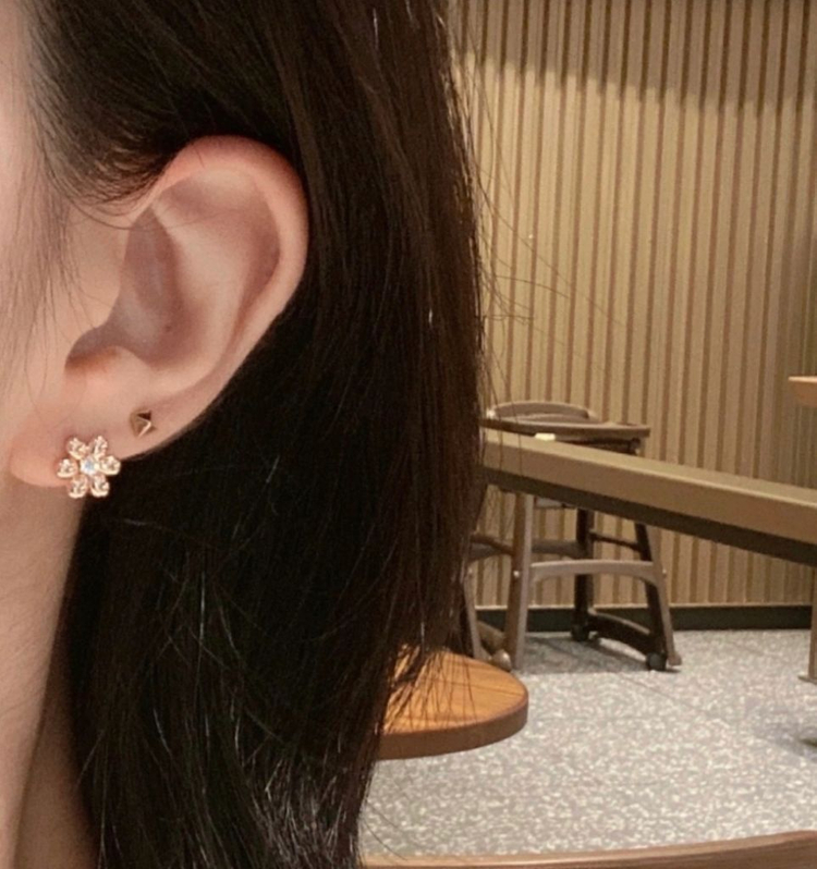 14k 꽃귀걸이--1