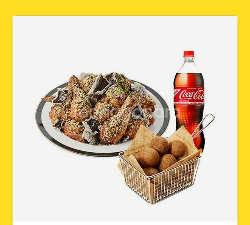 푸라닭 김미바삭+블랙치즈볼(5구)+콜라1.25L--0