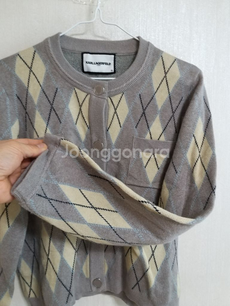 여성 칼라거펠트 가디건 (새상품.스판박시95-100)--3