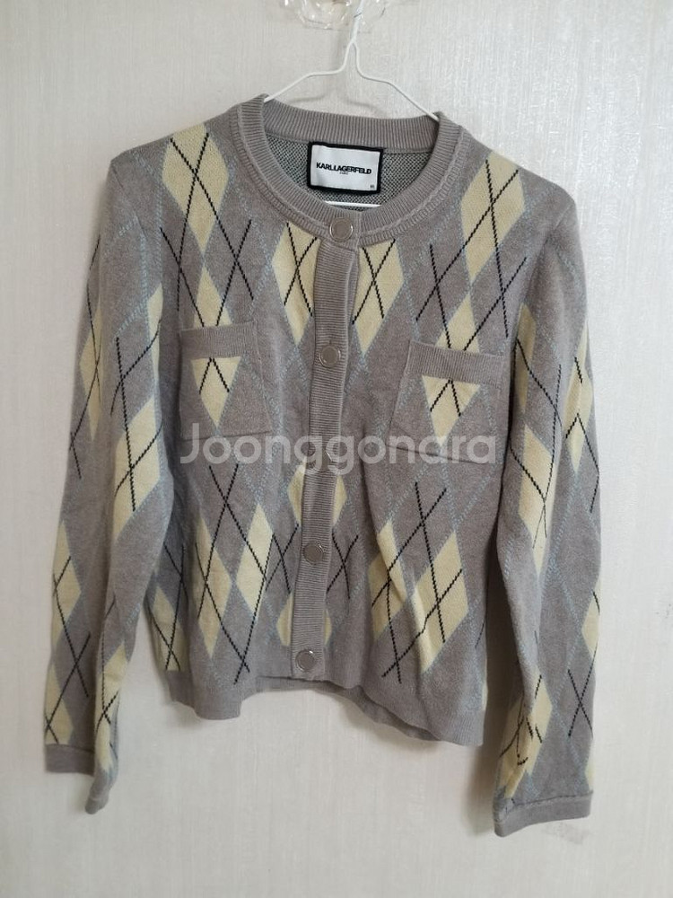 여성 칼라거펠트 가디건 (새상품.스판박시95-100)--6