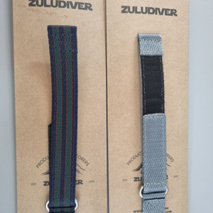 zuludiver 나일론 문워치 스트랩 20mm 2개