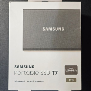 삼성 외장 SSD T7 1TB 타이탄그레이 (새상품+미