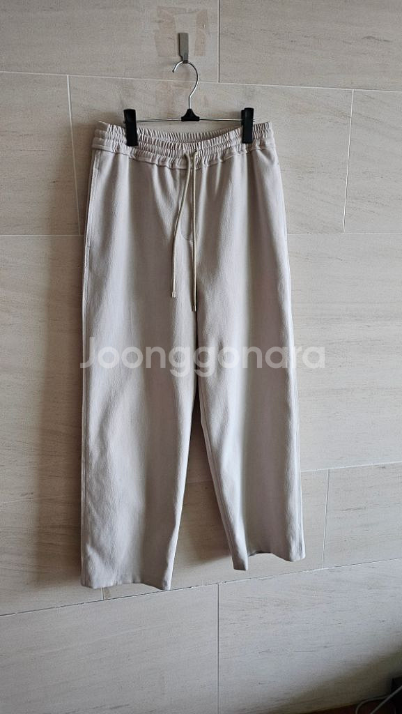 (정품) 이엔씨 (22fw)와이드밴딩 팬츠--5