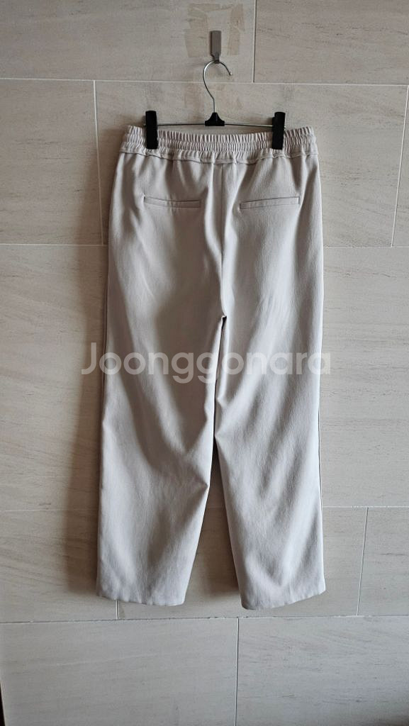 (정품) 이엔씨 (22fw)와이드밴딩 팬츠--8