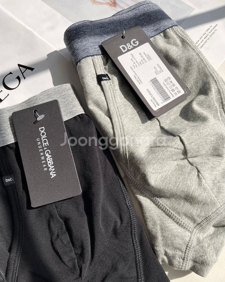 D&G 남자 새언더웨어L 속옷 3팩(블랙2 그레이 1)--6