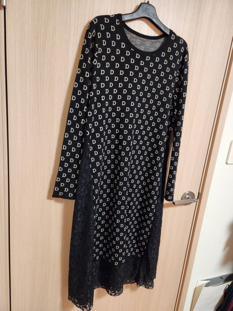 여자 라운드 롱니트원피스 롱치마 이미지