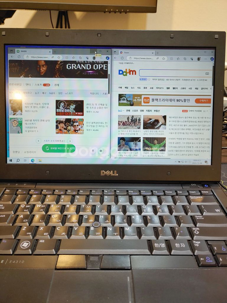델 노트북(i5,4G램,ssd삼성120g,)--4