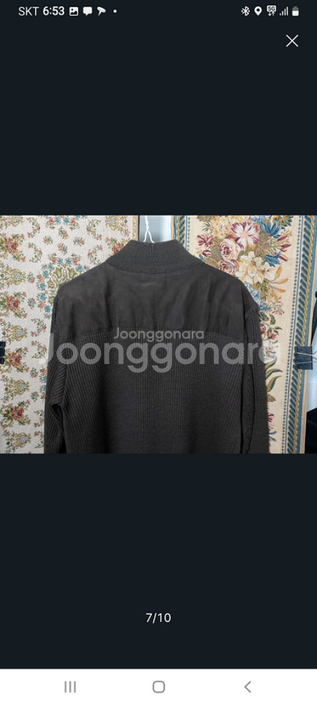 95 빈폴 터틀넥 니트 집업 자켓 상태A--6