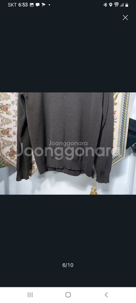 95 빈폴 터틀넥 니트 집업 자켓 상태A--5