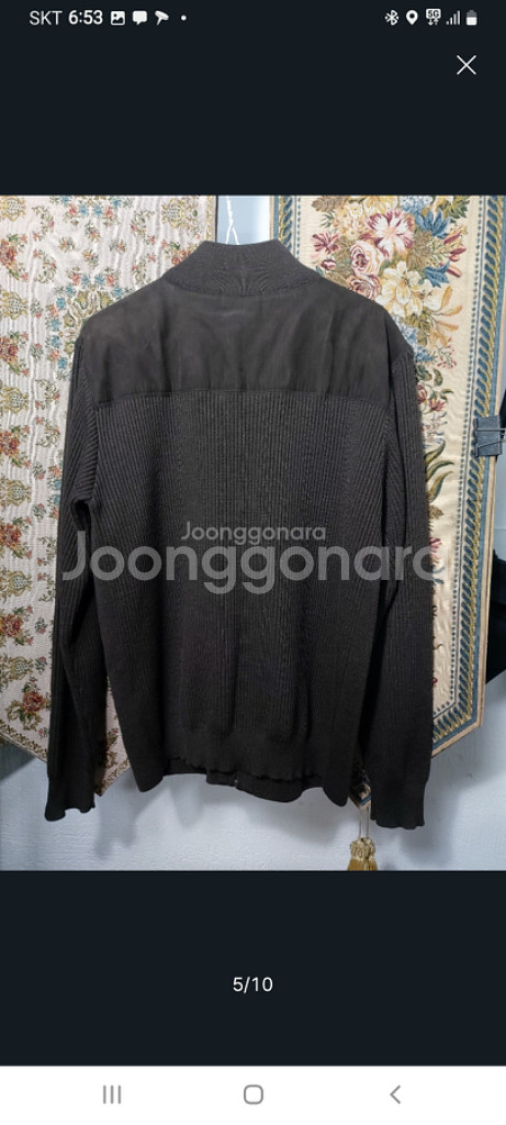 95 빈폴 터틀넥 니트 집업 자켓 상태A--4