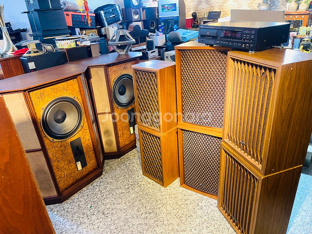 앤틱 격자그릴 캔우드 Kenwood KL 777스피커--0