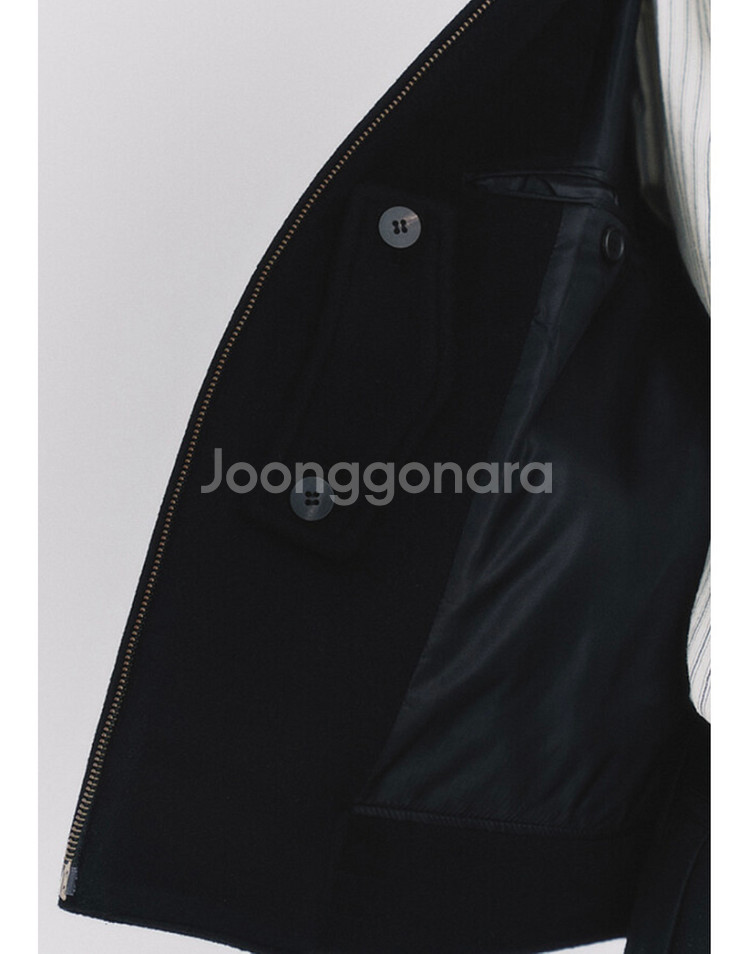 [XL] 23FW 아트이프액츠 캐시미어 블루종 블랙--5