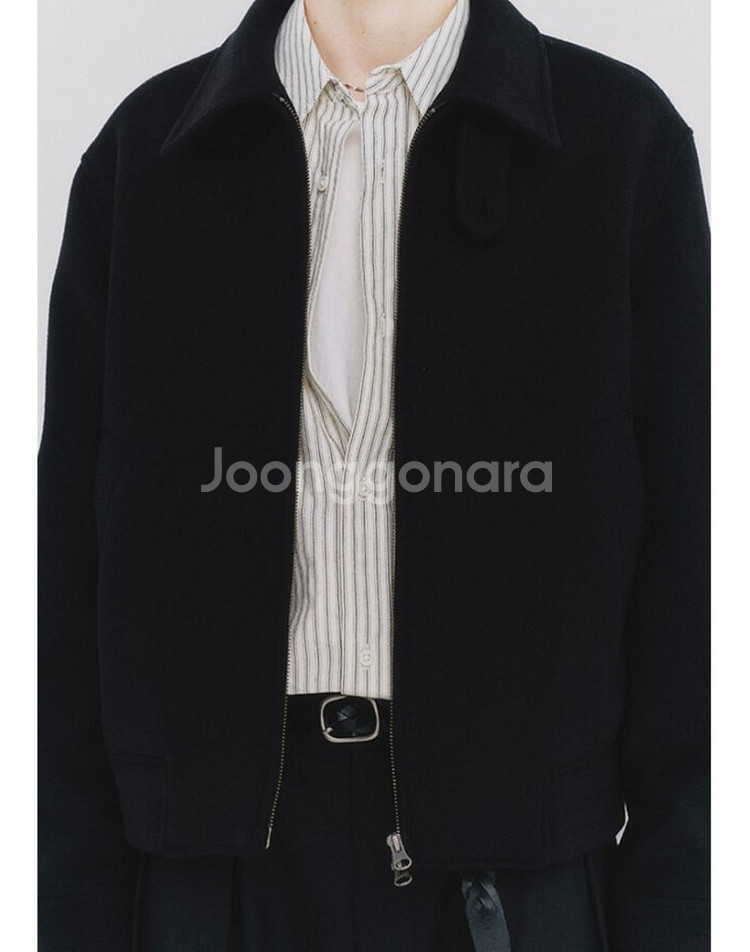 [XL] 23FW 아트이프액츠 캐시미어 블루종 블랙--4